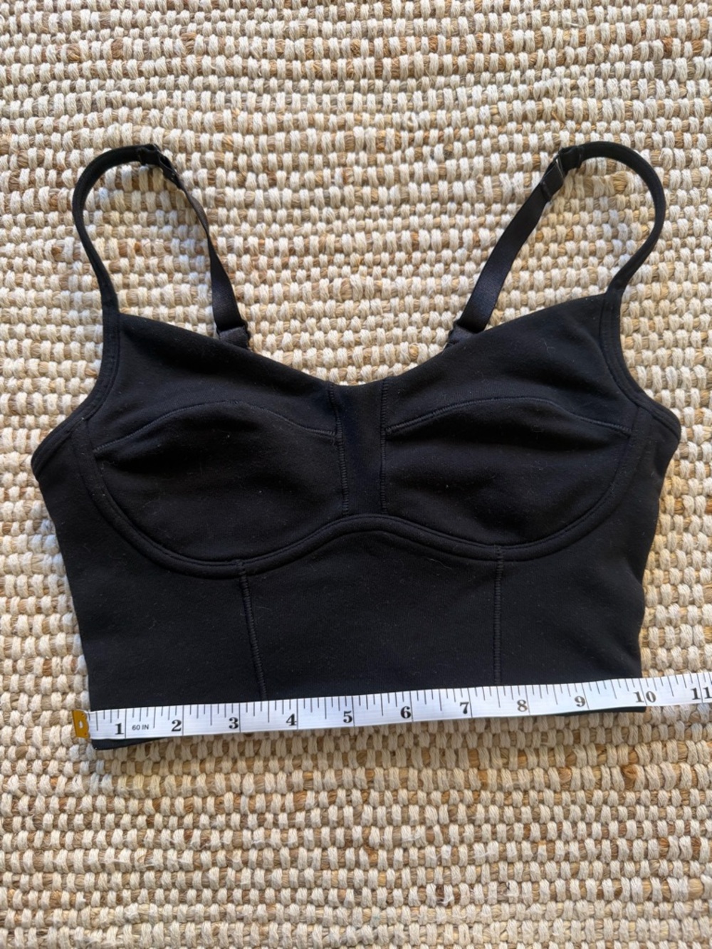 Lululemon Black Longline Sports Bra
